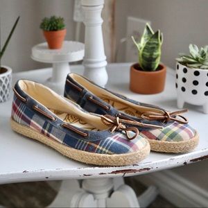 Sperry Plaid Boat Shoes